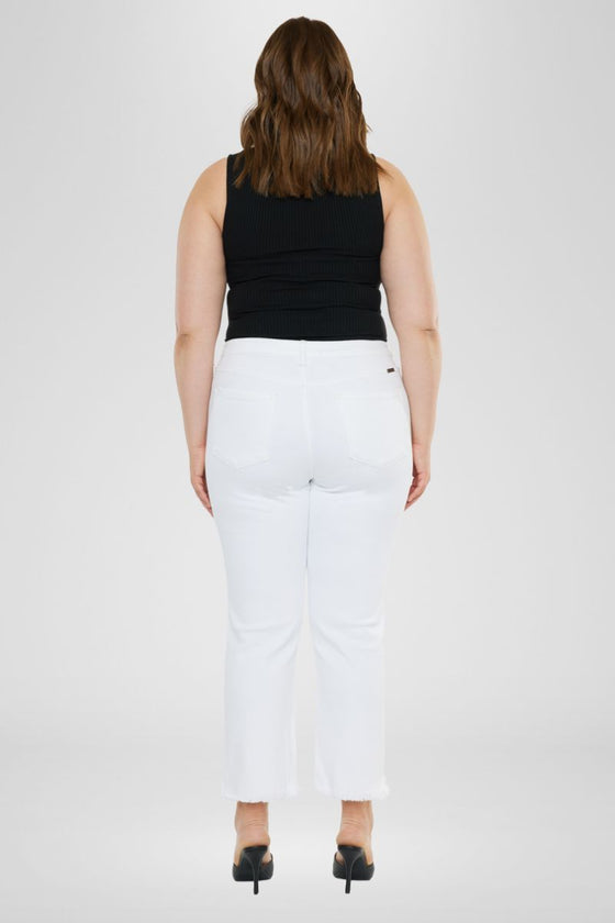 Rita High Rise Slim Straight Jeans (Plus Size) - Official Kancan USA