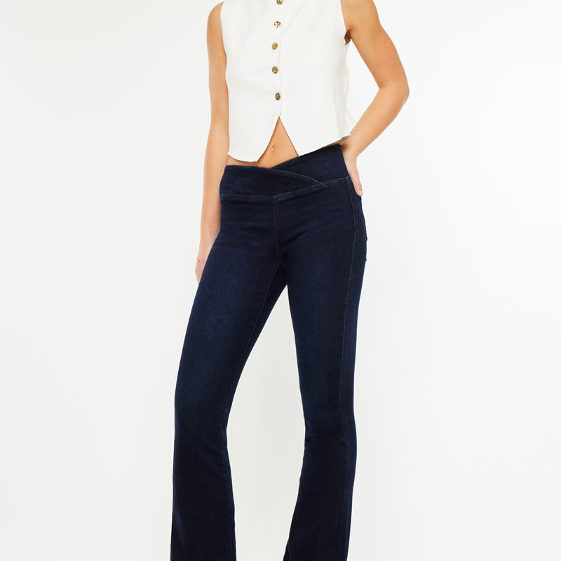 Mabel Mid Rise Pull On Bootcut - Official Kancan USA