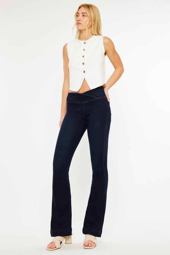 Mabel Mid Rise Pull On Bootcut - Official Kancan USA