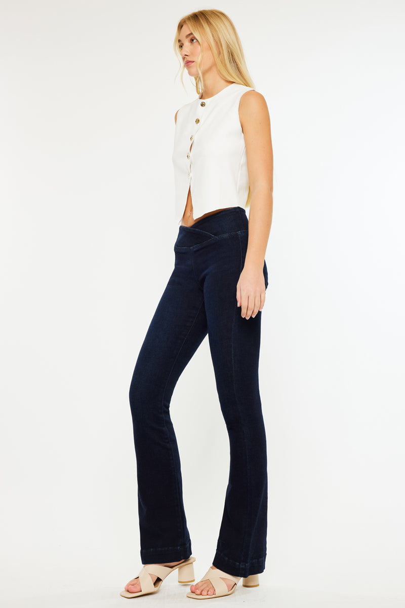 Mabel Mid Rise Pull On Bootcut – Kancan USA