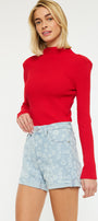 Lilly Floral High Rise Shorts - Official Kancan USA