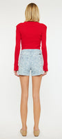 Lilly Floral High Rise Shorts - Official Kancan USA