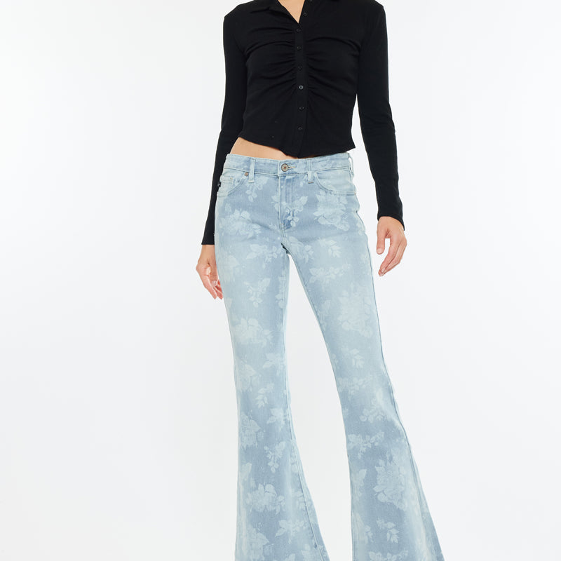 Rosa Low Rise Flare Jeans - Official Kancan USA