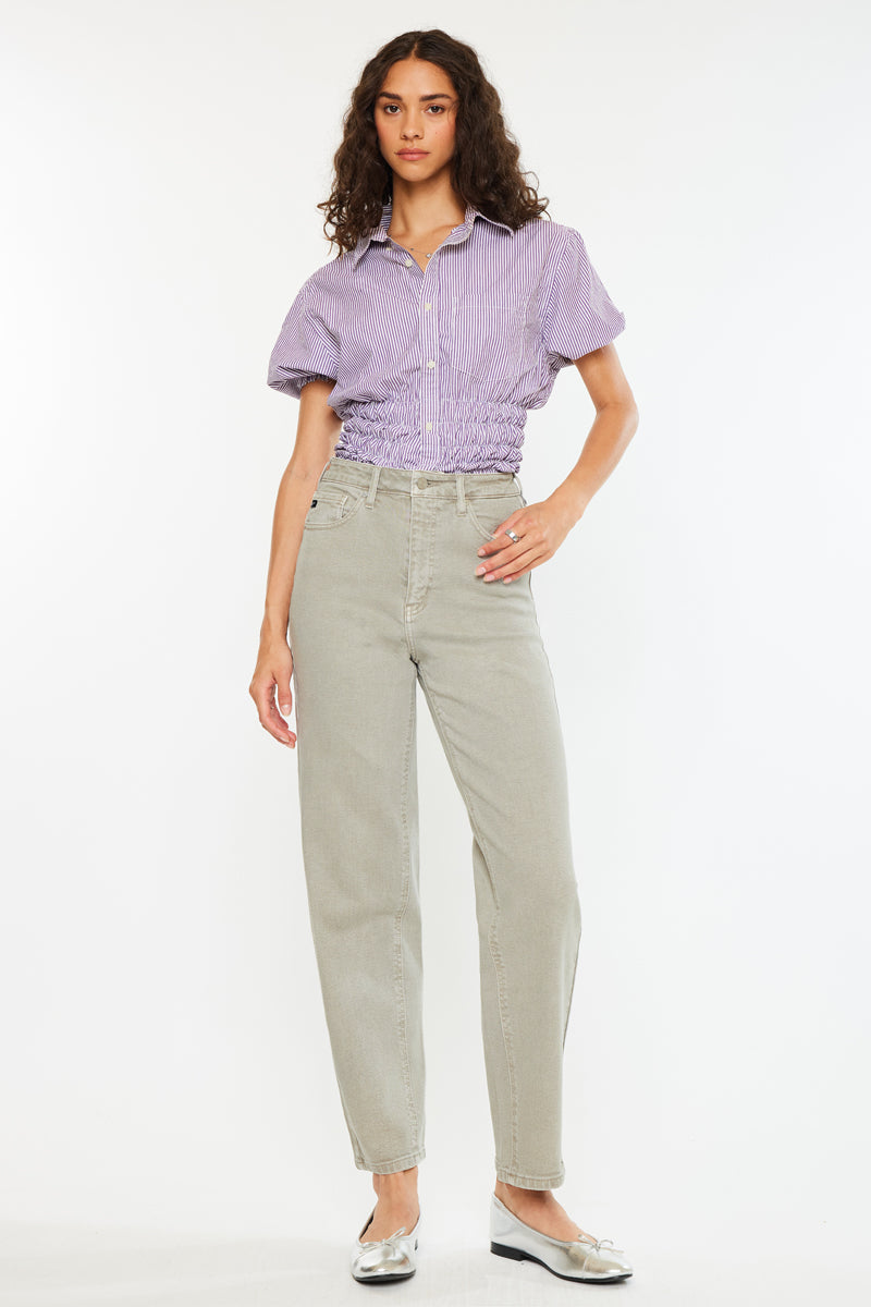 Sonya  High Rise Slim Balloon Jeans - Official Kancan USA