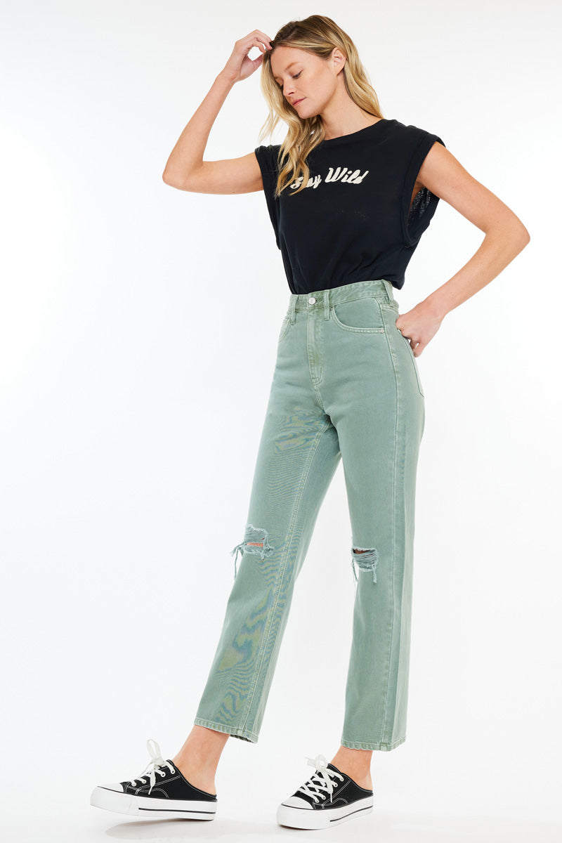 Mari Ultra High Rise 90's Straight Leg Jeans - Official Kancan USA