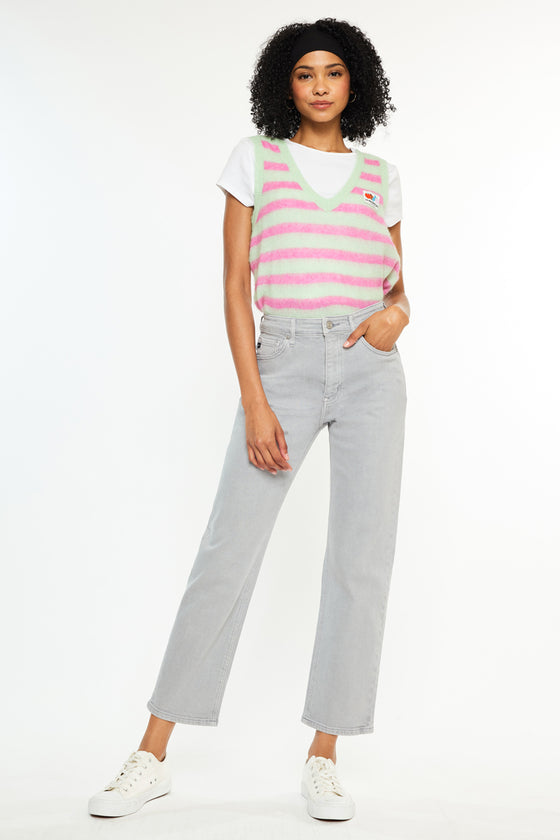 Zandria Ultra High Rise 90's Straight Leg Jeans - Official Kancan USA