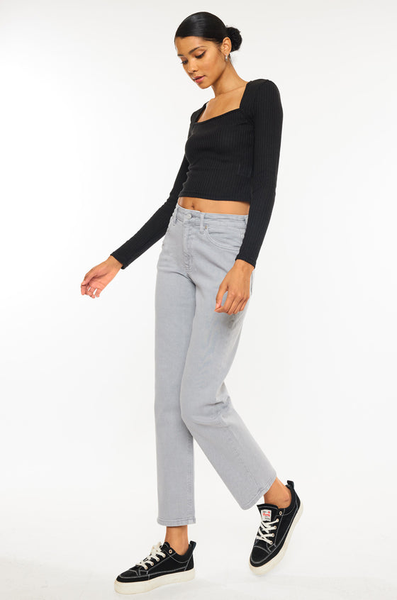 Zandria Ultra High Rise 90's Straight Leg Jeans - Official Kancan USA