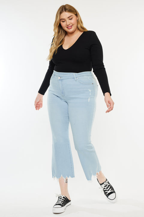 Kick flare jeans plus size store
