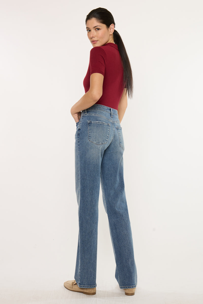 Ophelia High Rise True Straight Leg  Jeans