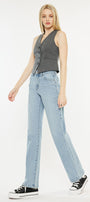 Princess High Rise True Straight Leg  Jeans - Official Kancan USA