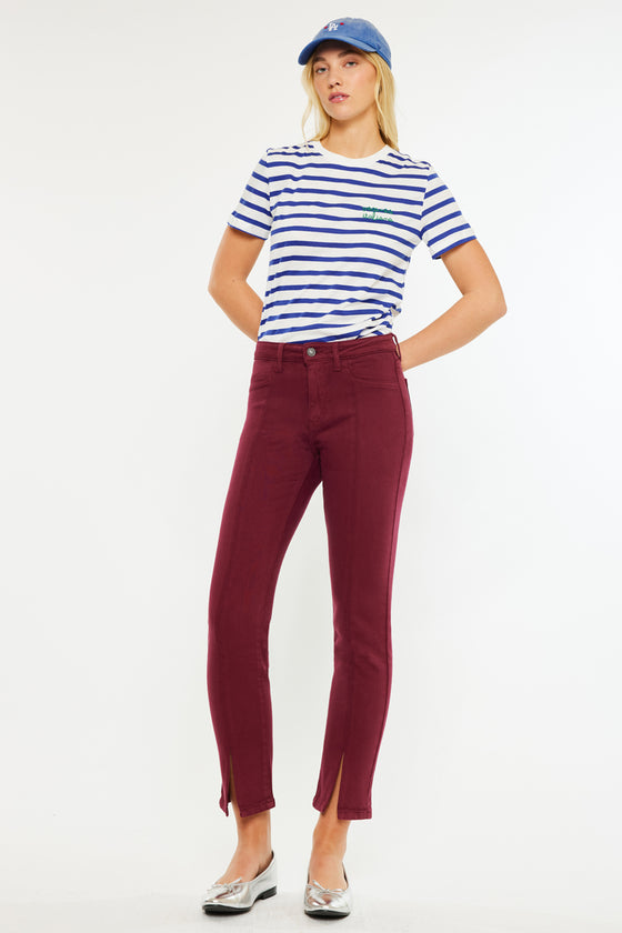 Belinda Mid Rise Skinny Straight Leg Jeans - Official Kancan USA