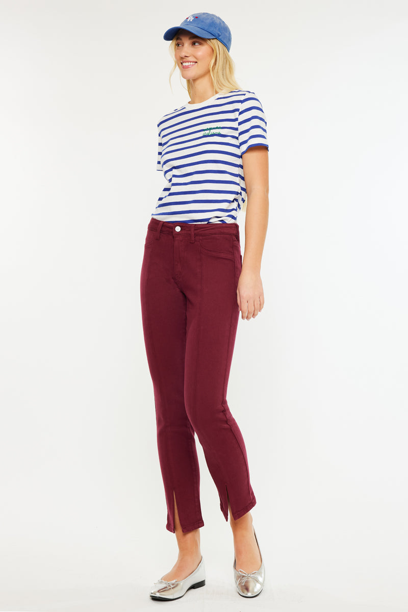 Belinda Mid Rise Skinny Straight Leg Jeans - Official Kancan USA