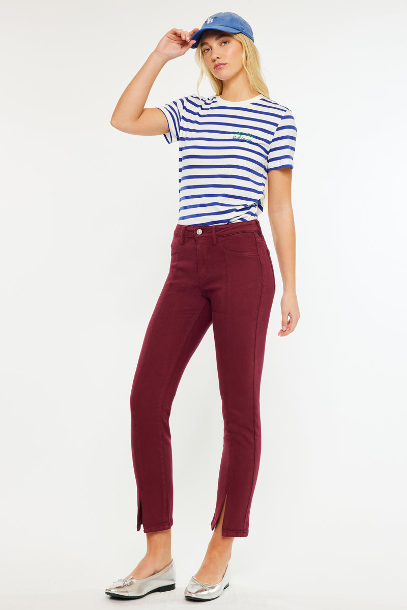 Belinda Mid Rise Skinny Straight Leg Jeans - Official Kancan USA