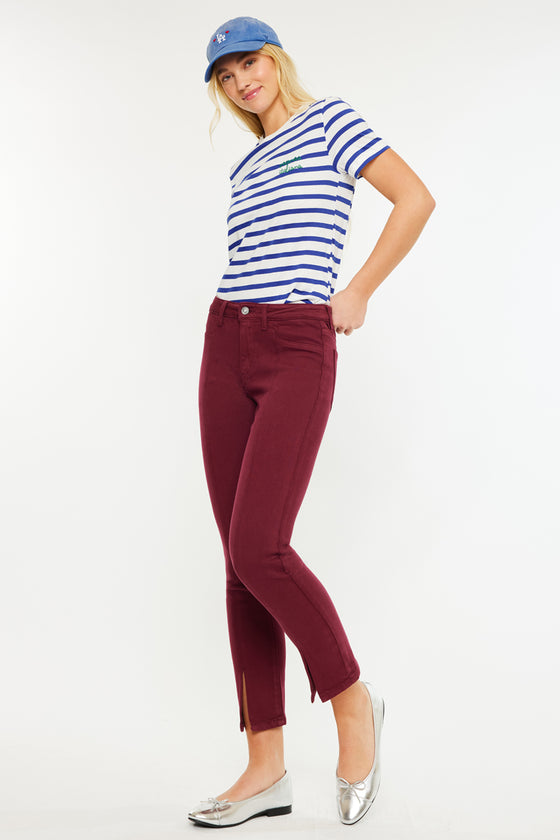 Belinda Mid Rise Skinny Straight Leg Jeans - Official Kancan USA