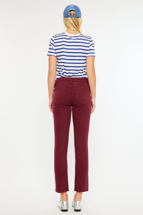 Belinda Mid Rise Skinny Straight Leg Jeans - Official Kancan USA