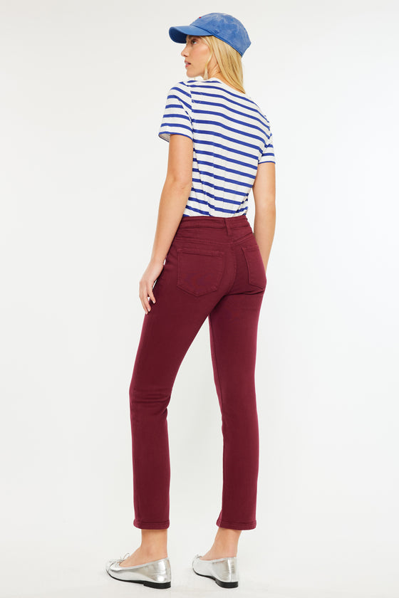 Belinda Mid Rise Skinny Straight Leg Jeans - Official Kancan USA