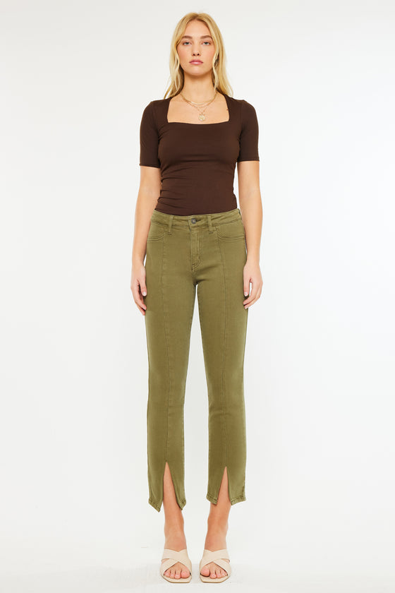 Belinda Mid Rise Skinny Straight Leg Jeans - Official Kancan USA