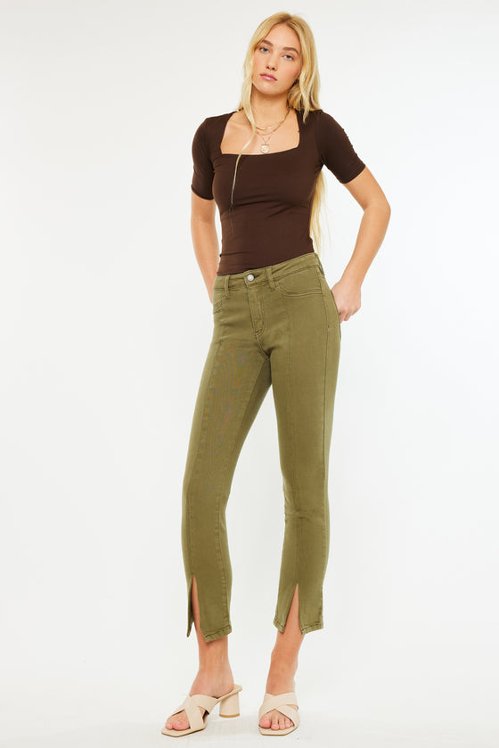Belinda Mid Rise Skinny Straight Leg Jeans - Official Kancan USA