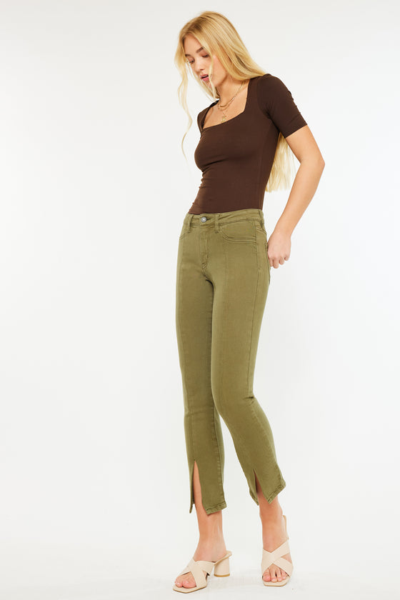 Belinda Mid Rise Skinny Straight Leg Jeans - Official Kancan USA