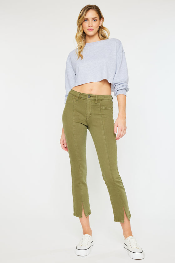 Belinda Mid Rise Skinny Straight Leg Jeans - Official Kancan USA