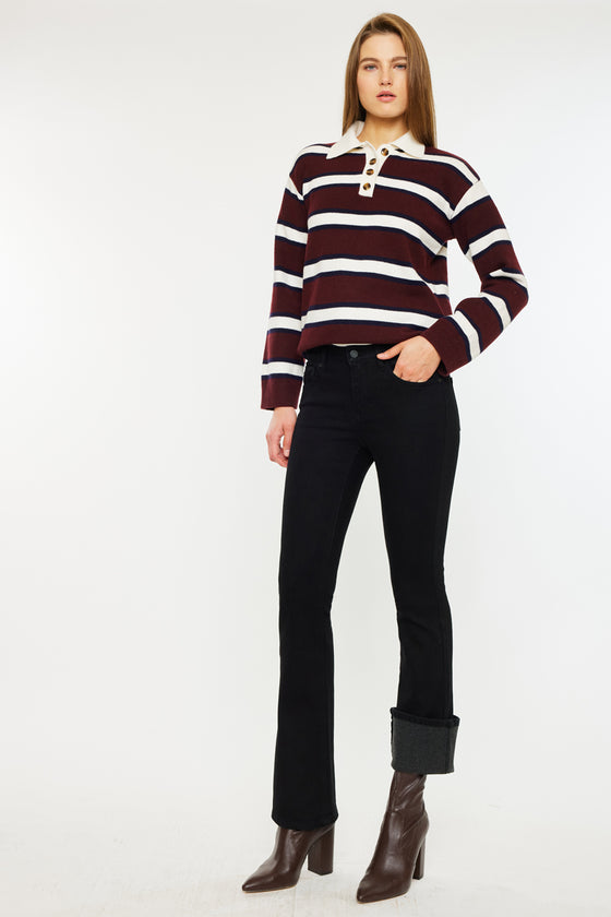 Fern Mid Rise Baby Bootcut Jeans - Official Kancan USA