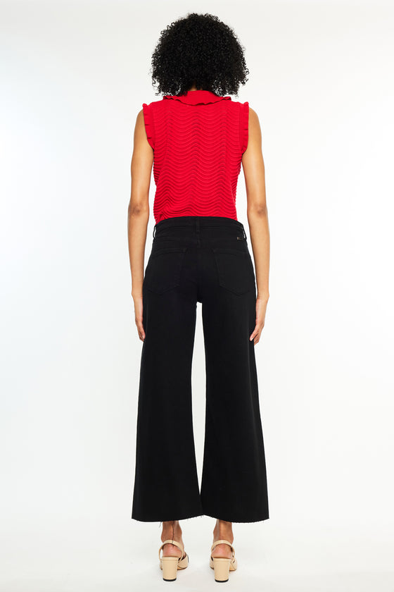 Dianella High Rise Crop Wide Leg Jeans - Official Kancan USA