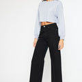 Dianella High Rise Crop Wide Jeans - Official Kancan USA