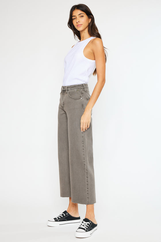 Dianella High Rise Crop Wide Leg Jeans - Official Kancan USA
