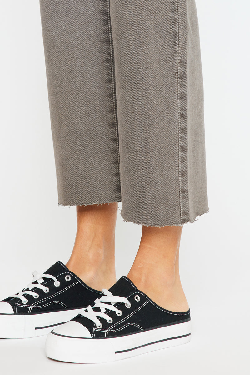Dianella High Rise Crop Wide Leg Jeans - Official Kancan USA