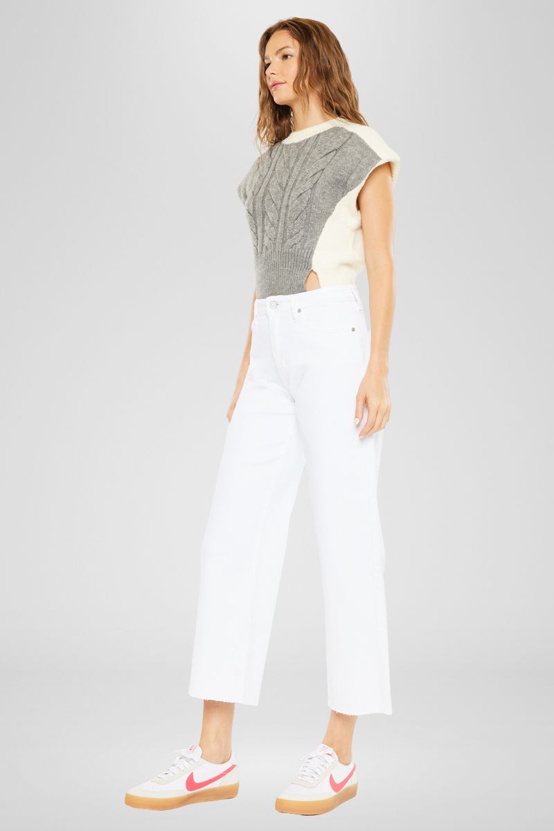 Dianella High Rise Crop Wide Leg Jeans - Official Kancan USA