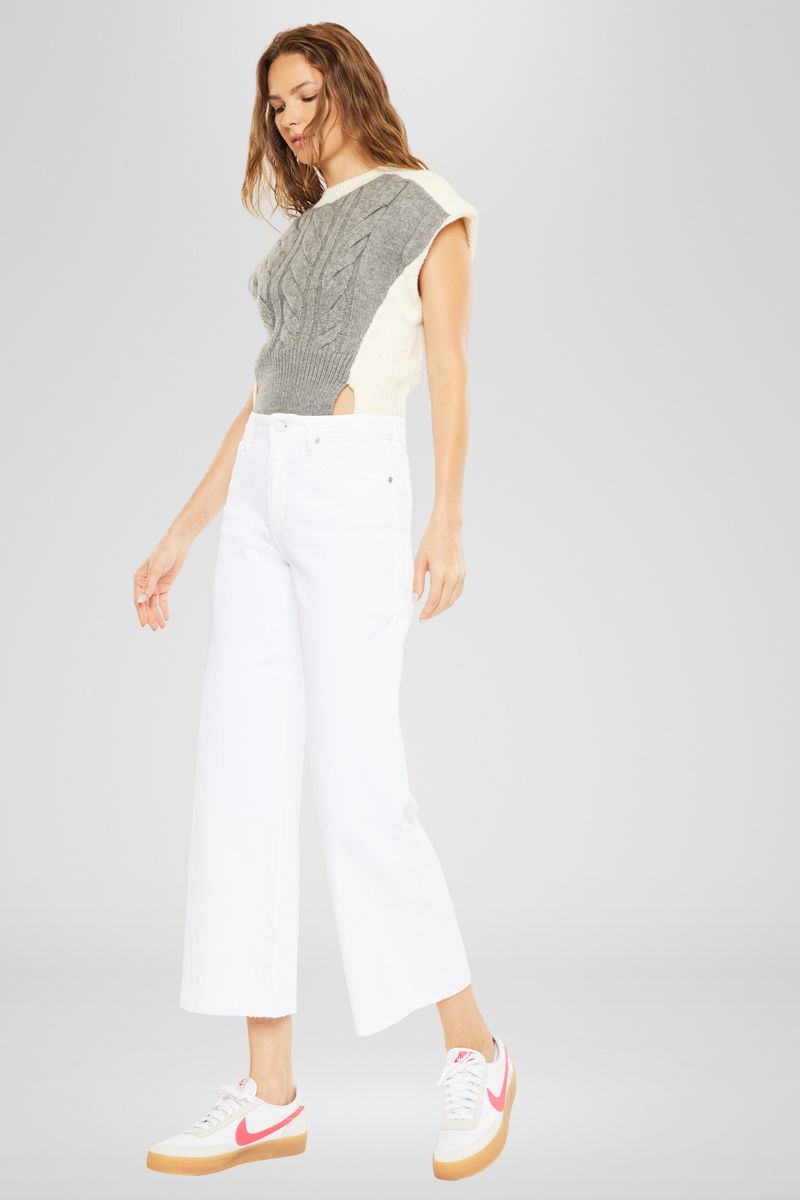 Dianella High Rise Crop Wide Leg Jeans - Official Kancan USA