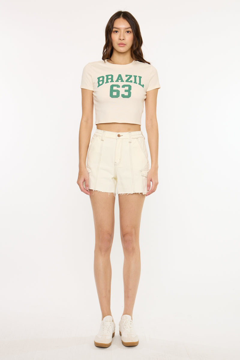 Cassie High Rise Carpenter Shorts - Official Kancan USA