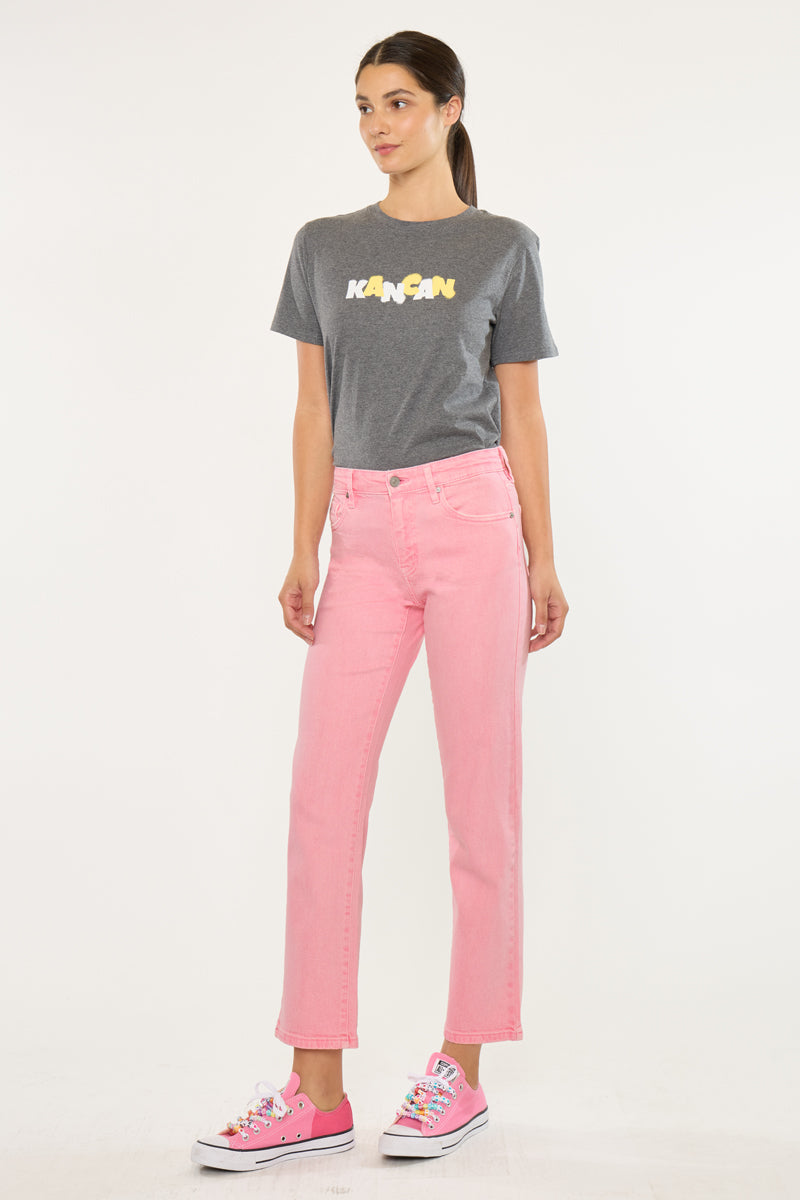 Hannah Mid Rise Straight Jeans - Official Kancan USA