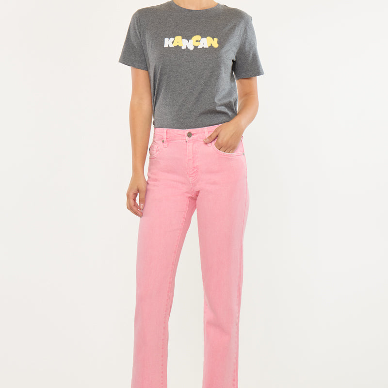Hannah Mid Rise Straight Jeans - Official Kancan USA