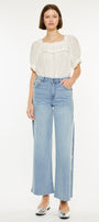 Haiden High Rise Ankle Wide Leg Jeans - Official Kancan USA