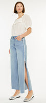 Haiden High Rise Ankle Wide Leg Jeans - Official Kancan USA