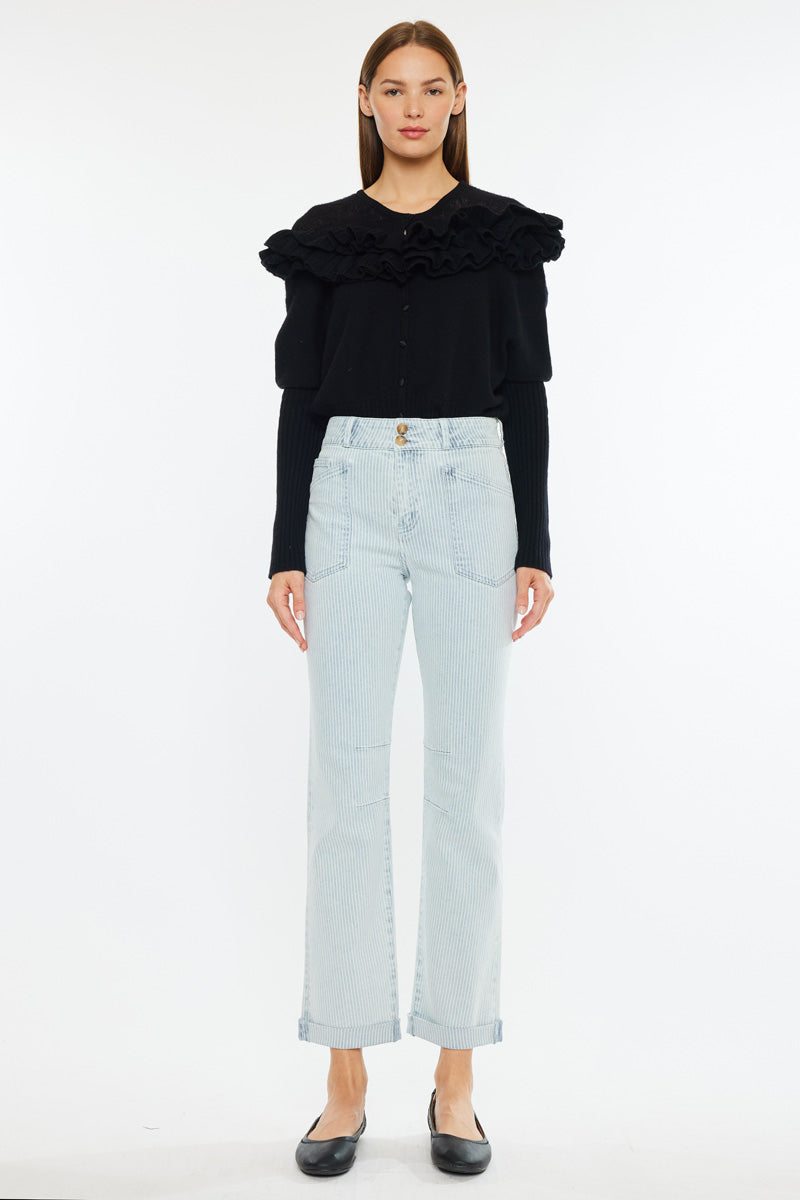 Genevie High Rise Straight Jeans - Official Kancan USA