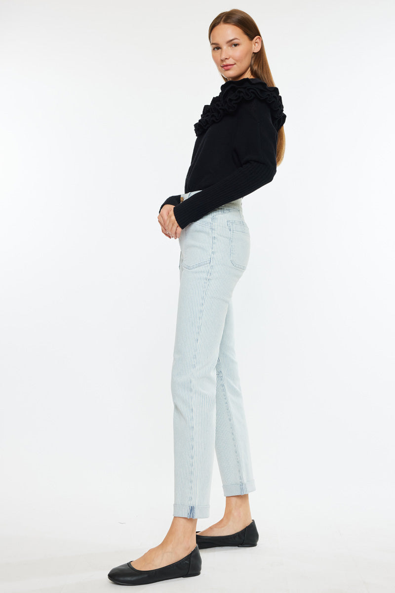 Genevie High Rise Straight Jeans - Official Kancan USA