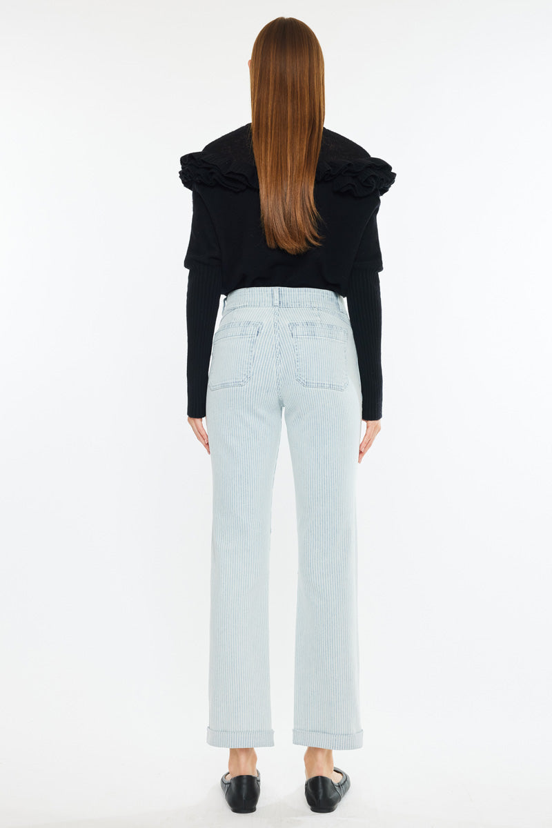 Genevie High Rise Straight Jeans - Official Kancan USA