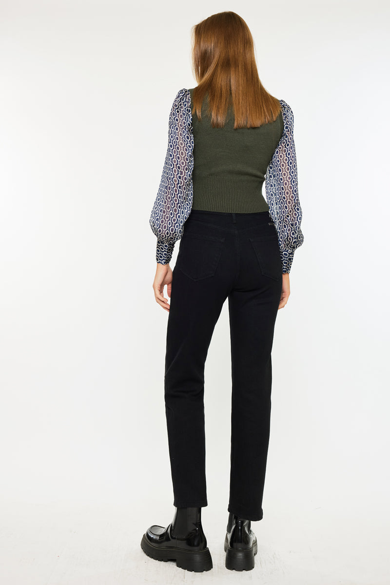Isa High Rise Straight Leg Jeans - Official Kancan USA