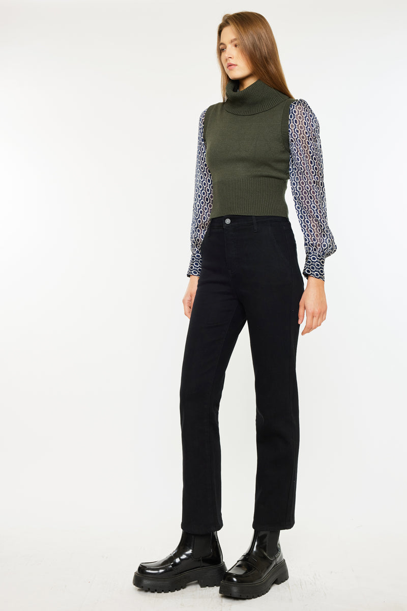 Isa High Rise Straight Leg Jeans - Official Kancan USA