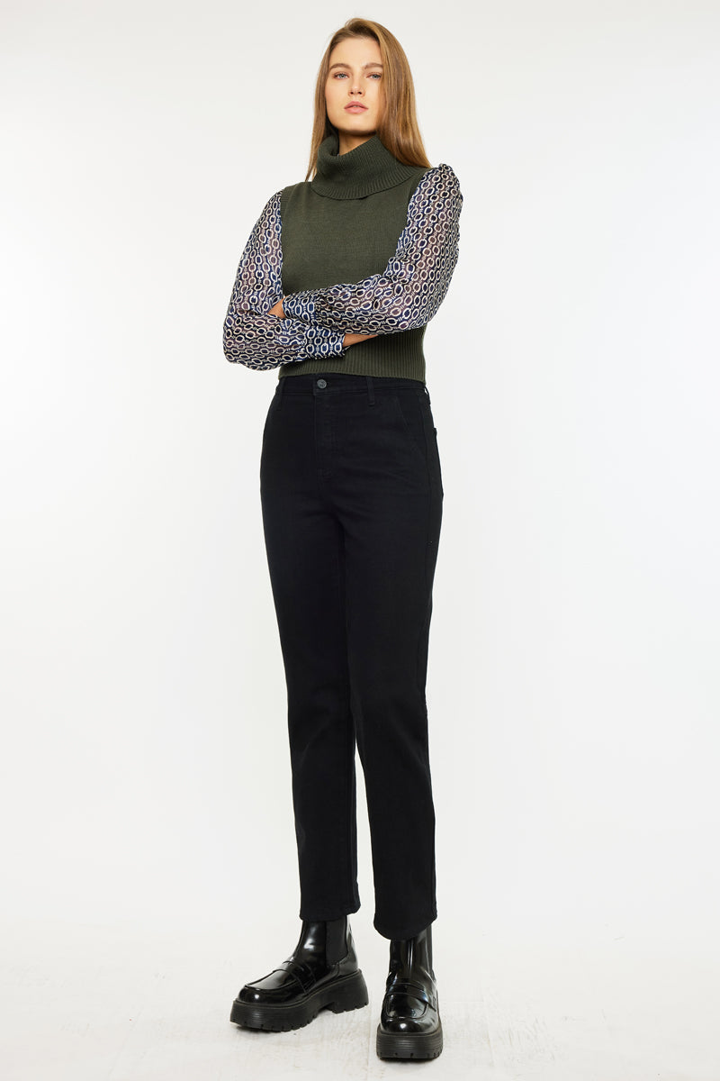 Isa High Rise Straight Leg Jeans - Official Kancan USA