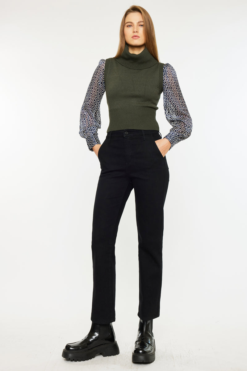 Isa High Rise Straight Leg Jeans - Official Kancan USA