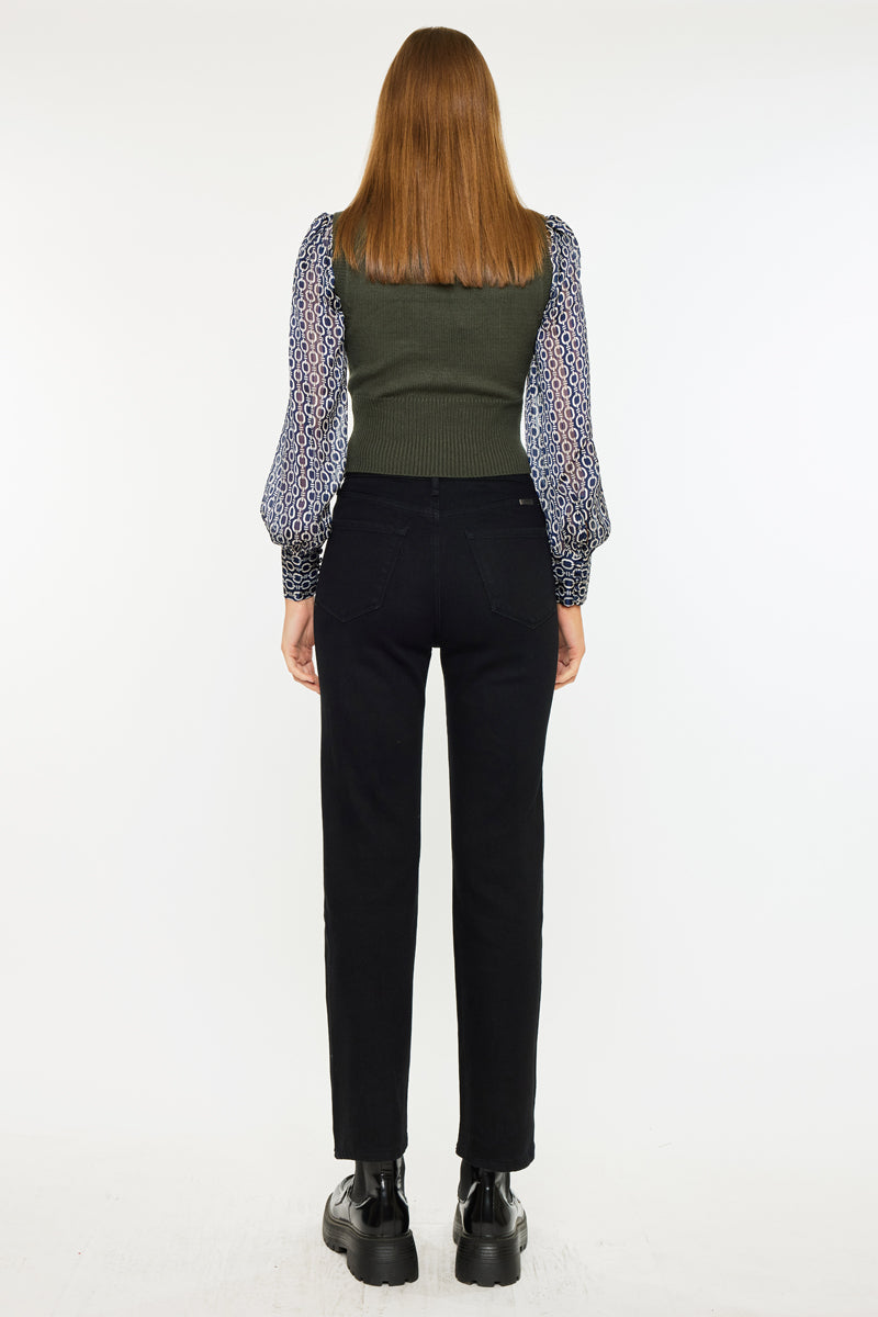 Isa High Rise Straight Leg Jeans - Official Kancan USA
