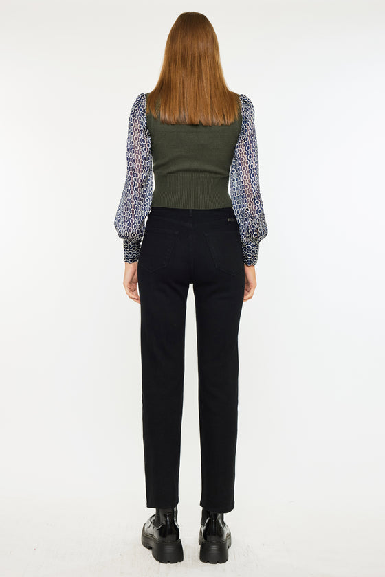 Isa High Rise Straight Leg Jeans - Official Kancan USA