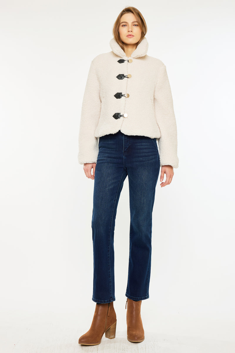 Felicity High Rise Slim Straight Leg Jeans - Official Kancan USA