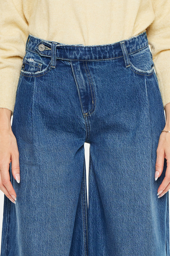 Marley High Rise Super Wide Leg Jeans - Official Kancan USA