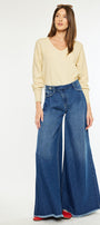 Marley High Rise Super Wide Leg Jeans - Official Kancan USA