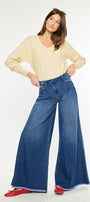 Marley High Rise Super Wide Leg Jeans - Official Kancan USA