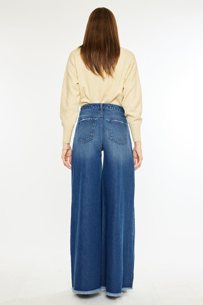 Marley High Rise Super Wide Leg Jeans - Official Kancan USA